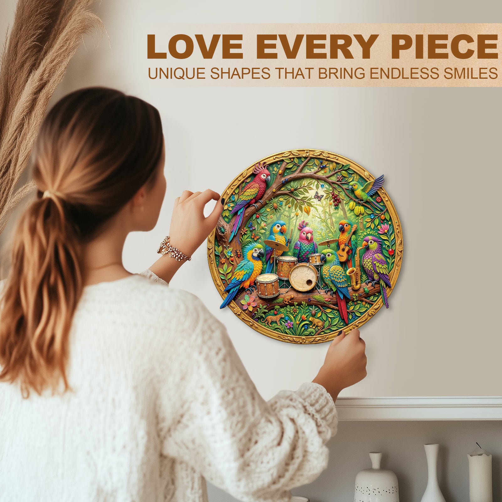 Tropical Rhythm Wooden Jigsaw Puzzle