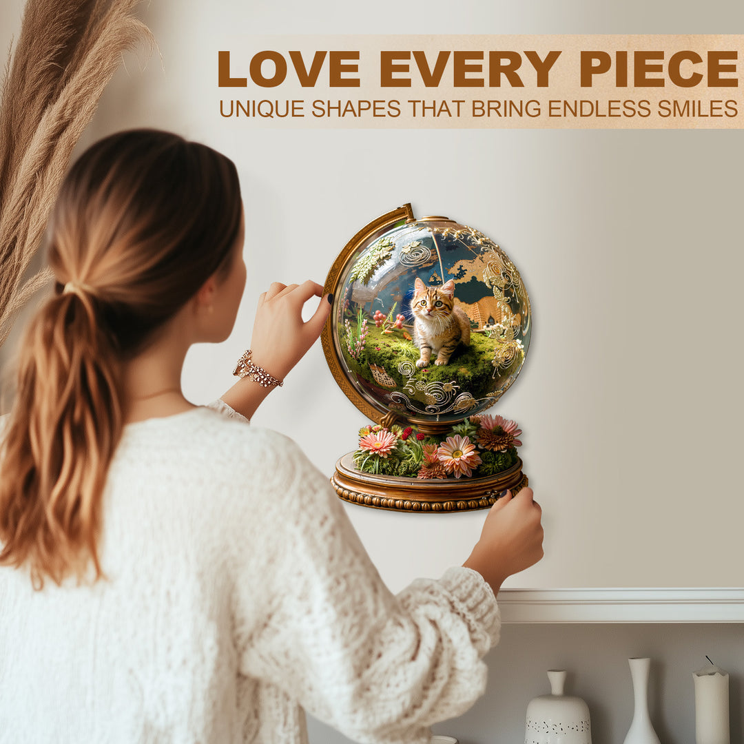 Cat’s Planet Wooden Jigsaw Puzzle