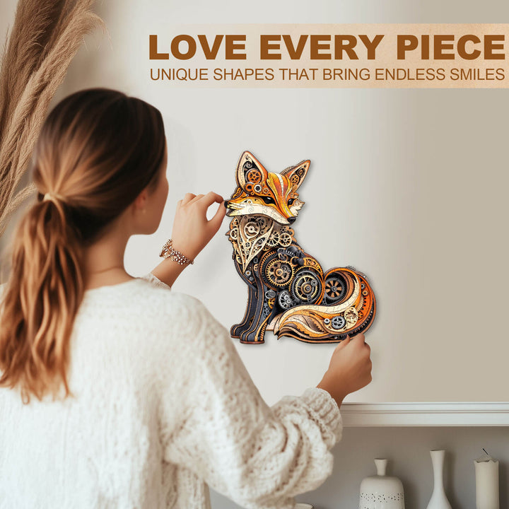 3D Gear fox Wooden Jigsaw Puzzle