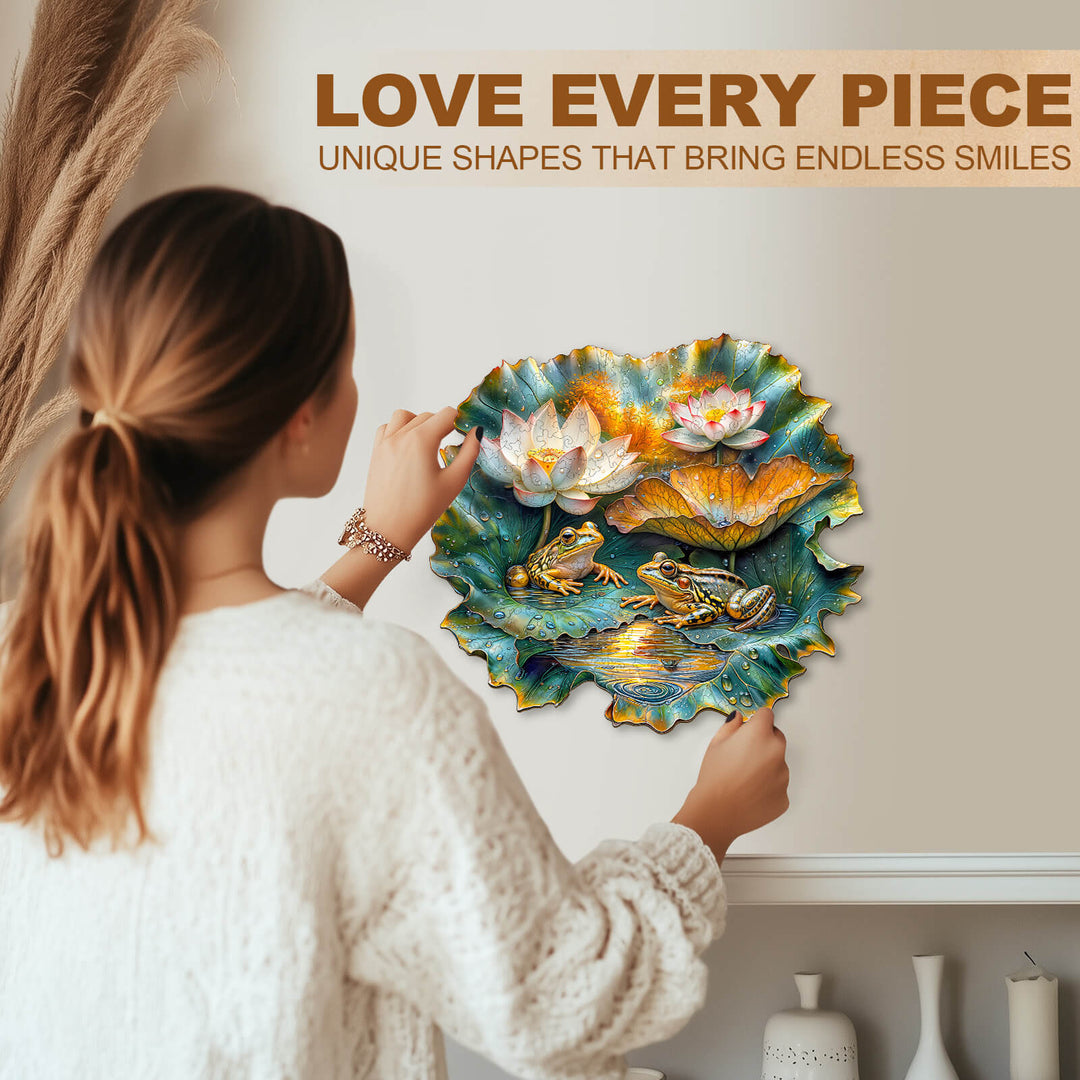 Lotus Serenade-2 Wooden Jigsaw Puzzle