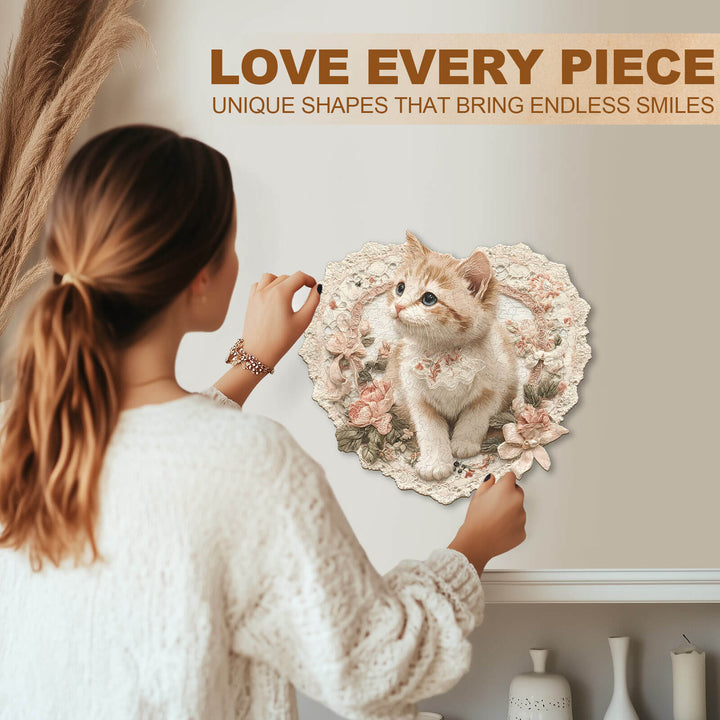 Lace Whispers Wooden Jigsaw Puzzle