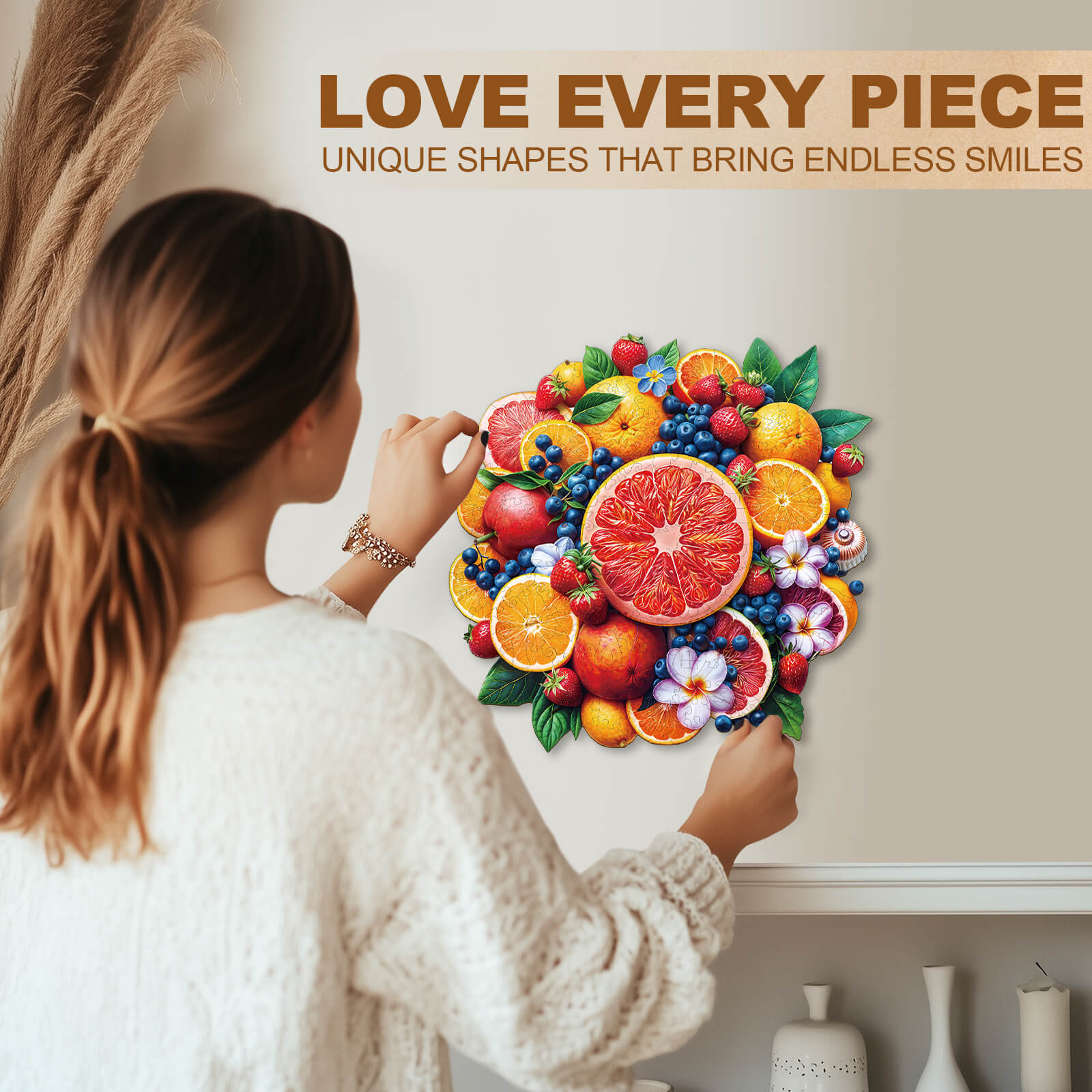 Puzzle en bois Fête des fruits