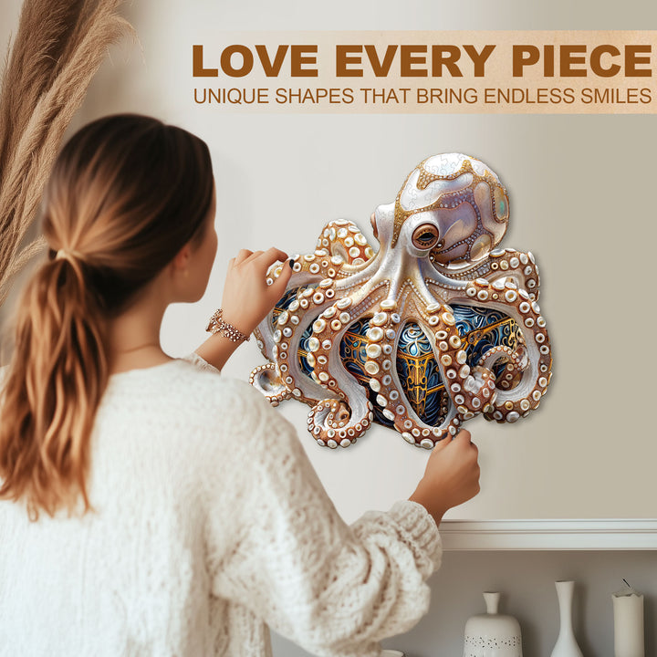 Tentacle Master Wooden Jigsaw Puzzle