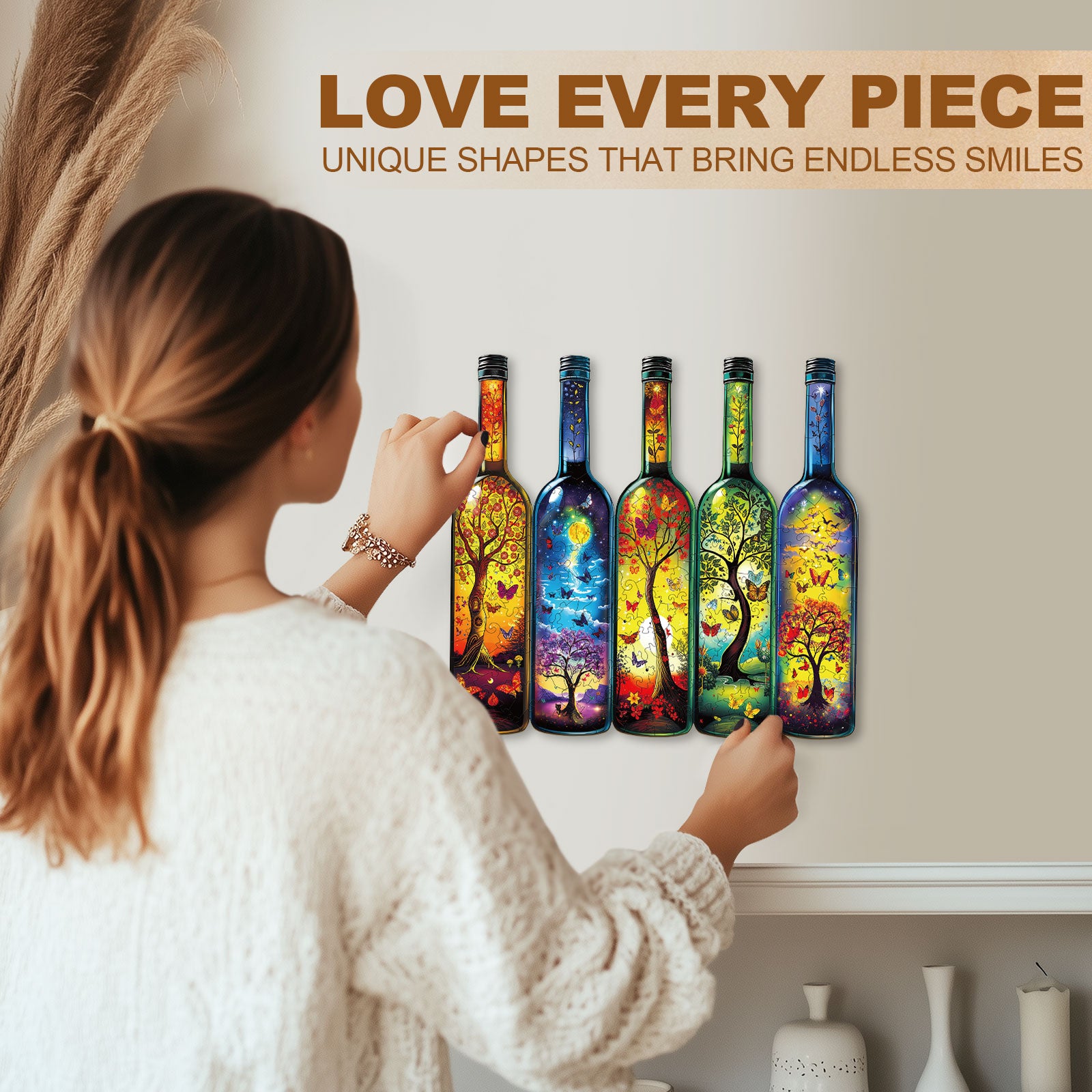 Bottle of Life Wooden Jigsaw Puzzle