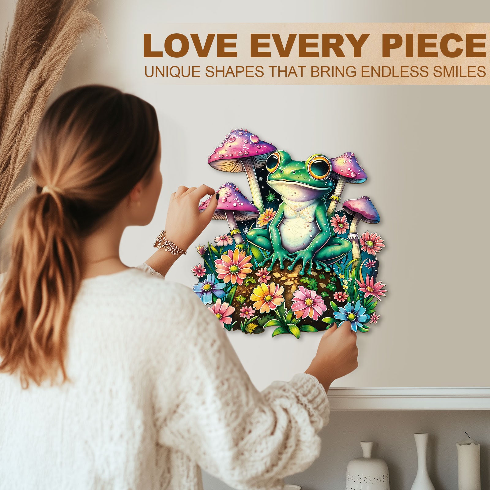 Puzzle en Bois Grenouille Jardin Stardew