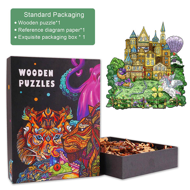Puzzle en bois Château de conte de fées