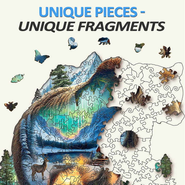 Aurora Bear Wooden Jigsaw Puzzle