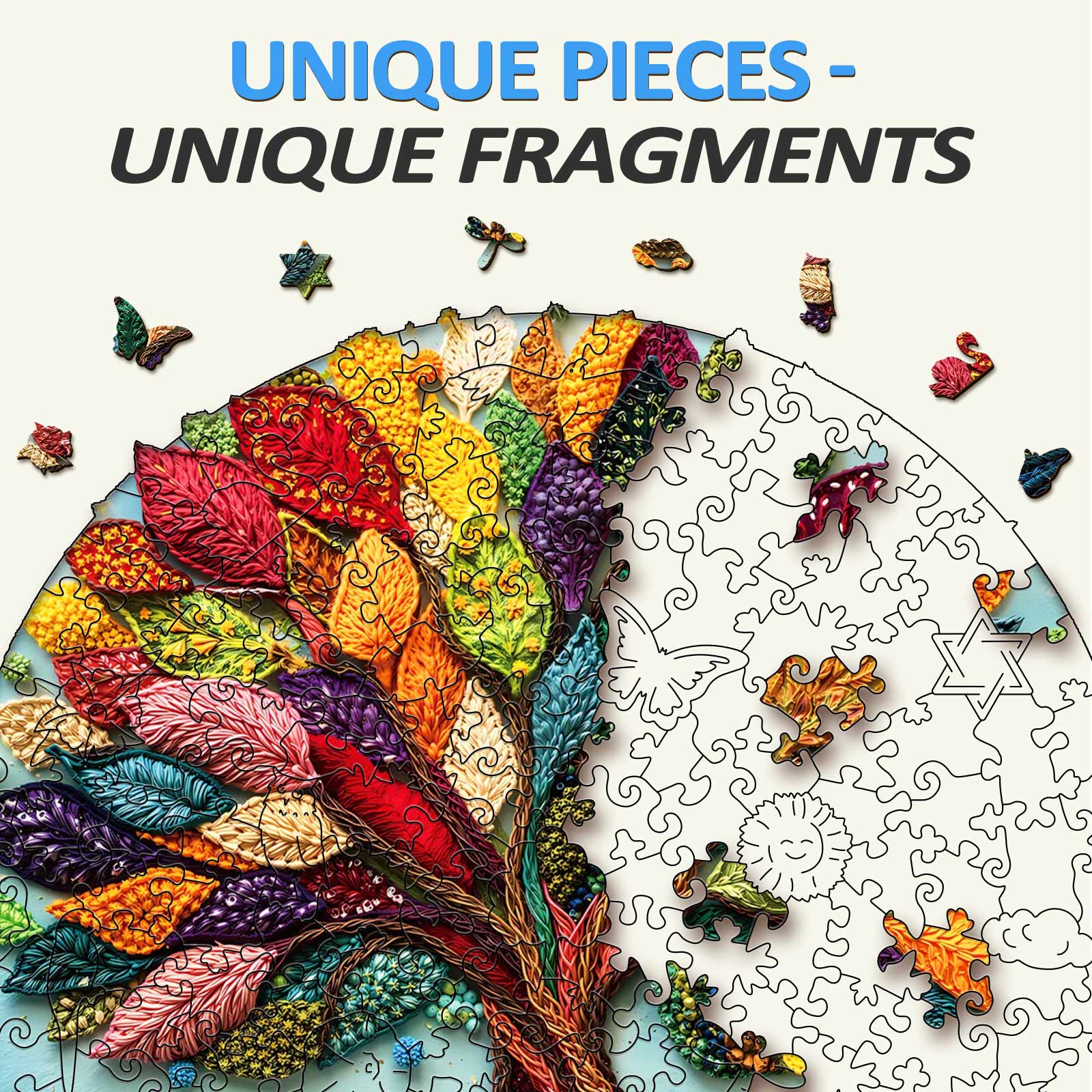 Fibrous Life Tree Wooden Jigsaw Puzzle