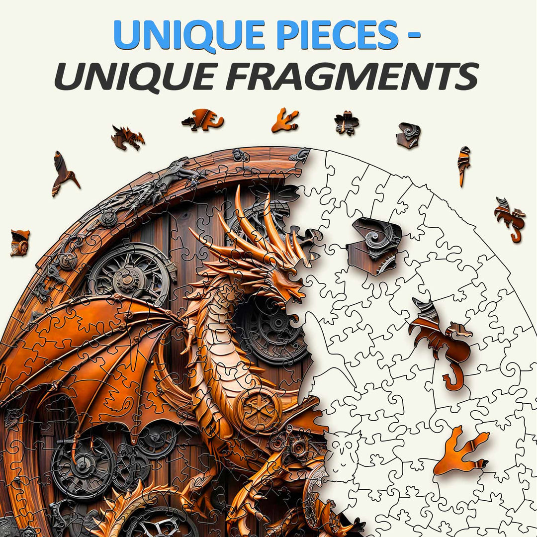 3D Mechanischer Drache-1 Holzpuzzle