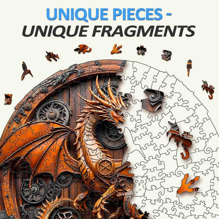 3D Mechanischer Drache-1 Holzpuzzle