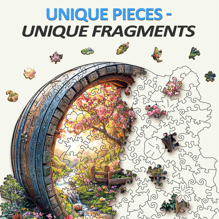 Barrel of Spring Wooden Jigsaw Puzzle