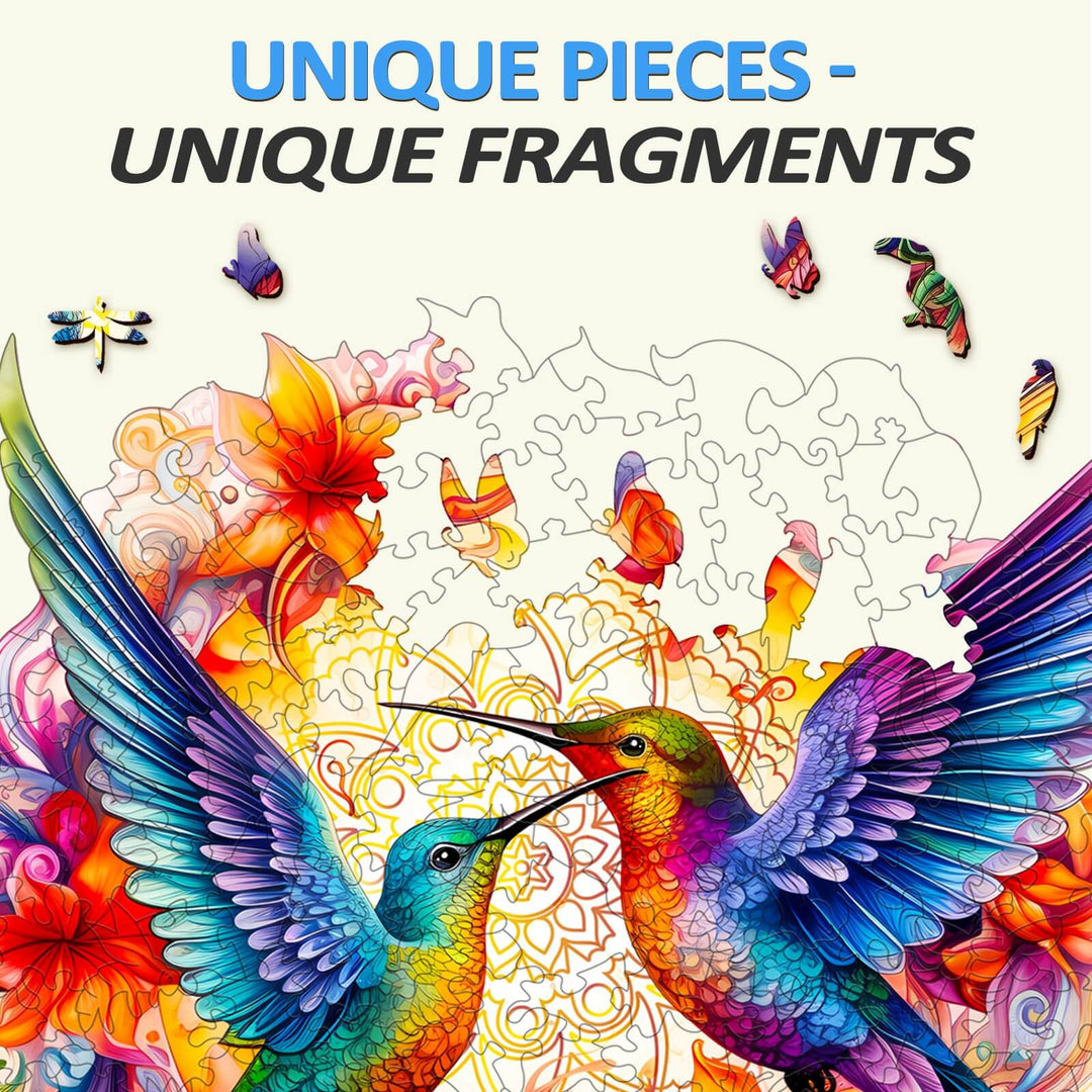 Hummingbirds-2 Wooden Jigsaw Puzzle - Woodbests