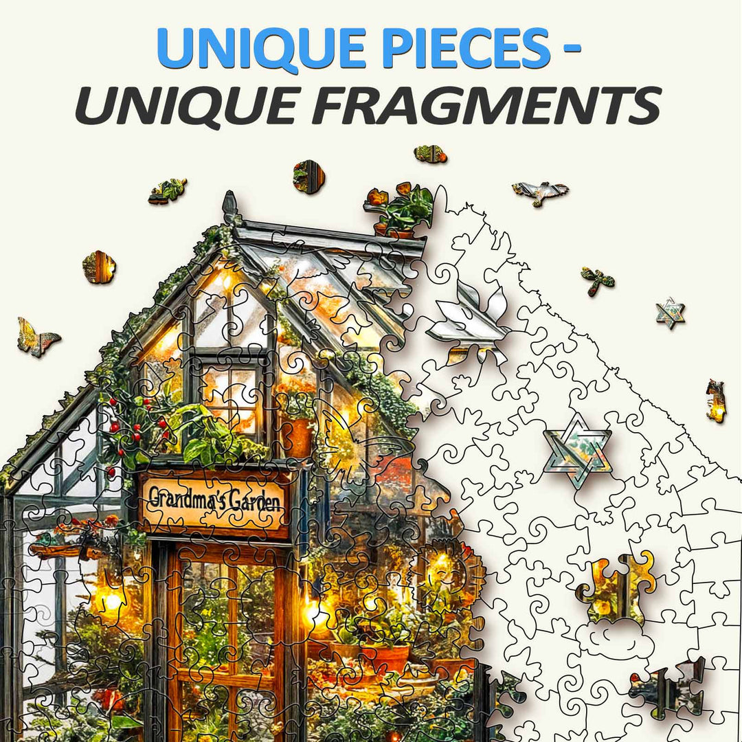 Grandma's Garden Wooden Jigsaw Puzzle