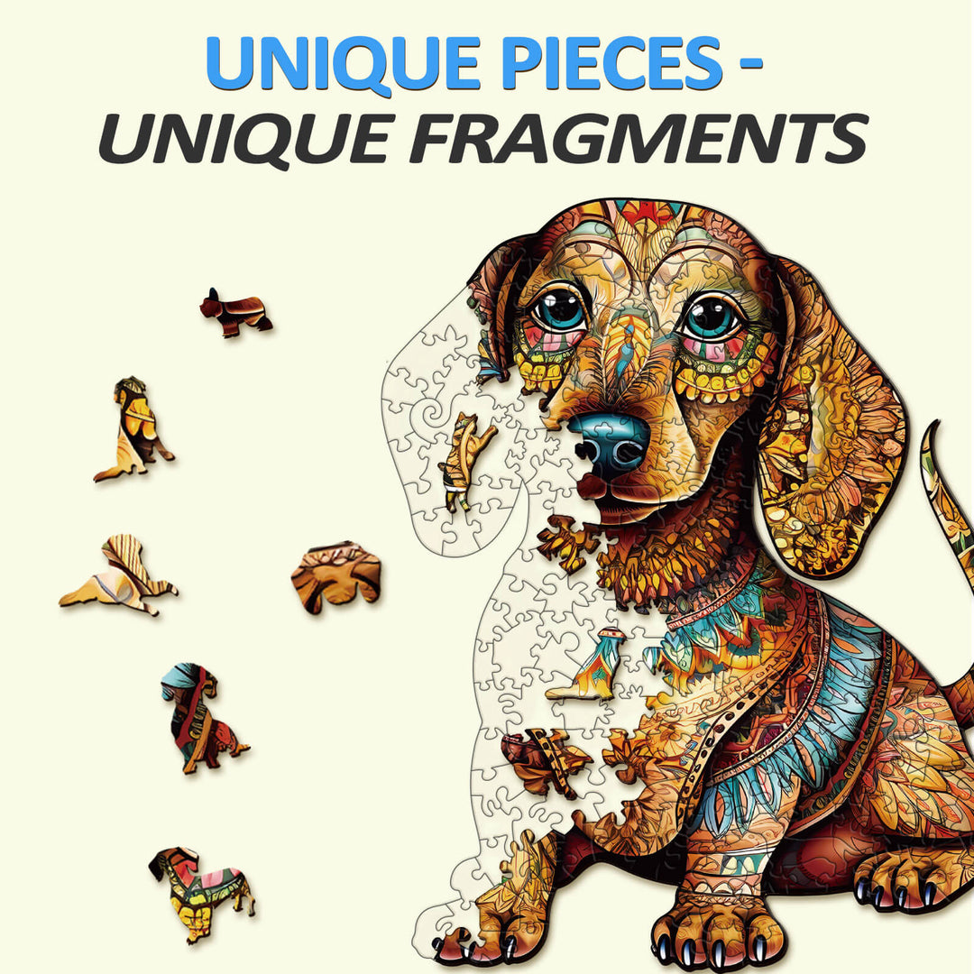 Dachshund 2 Wooden Jigsaw Puzzle