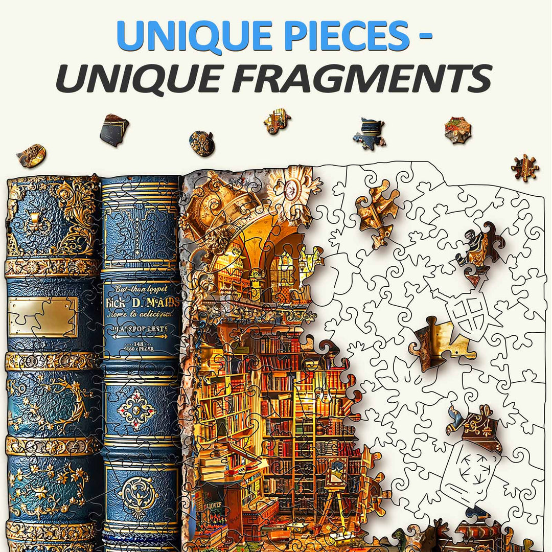 Story Realm Tome Wooden Jigsaw Puzzle