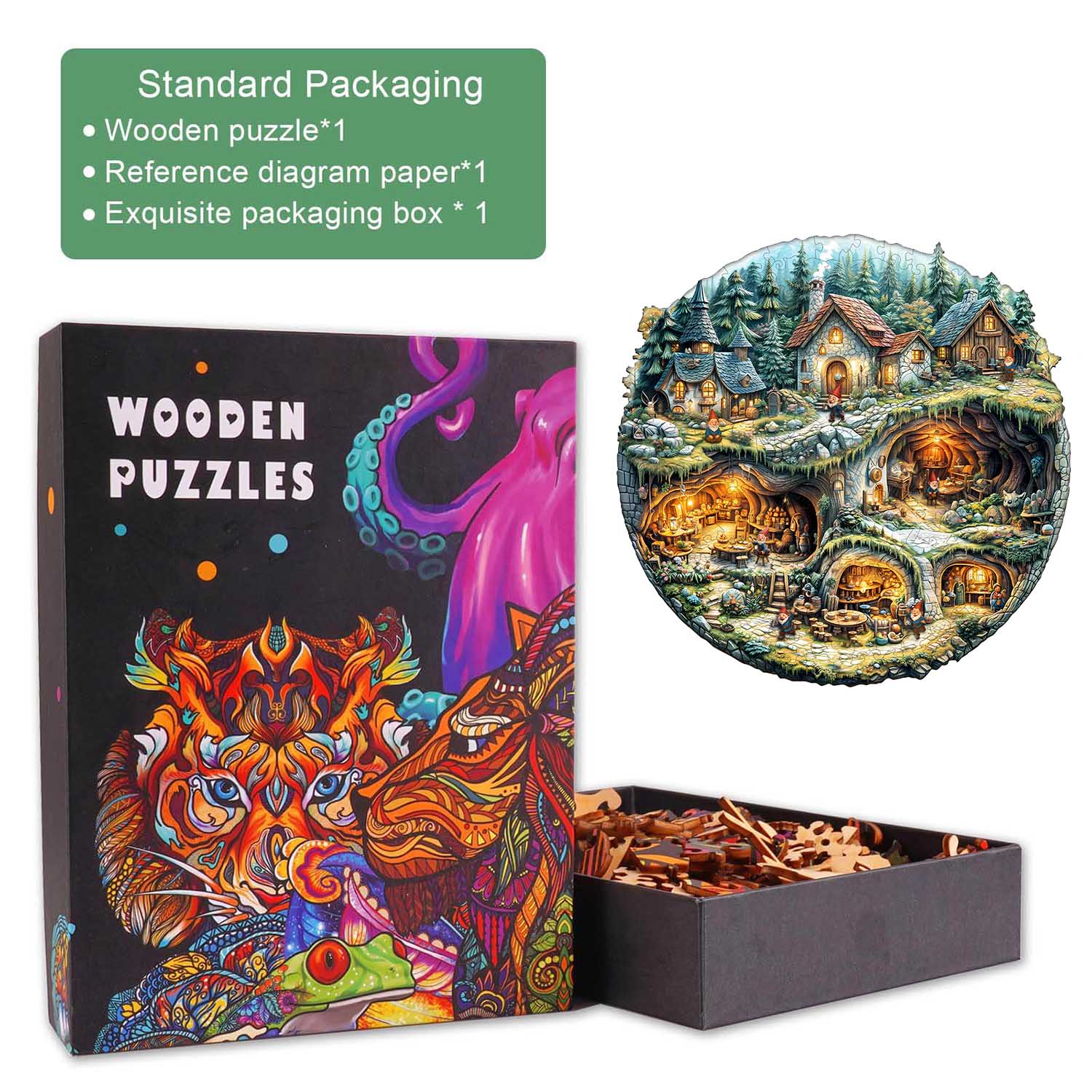 Goblin house Wooden Jigsaw Puzzle