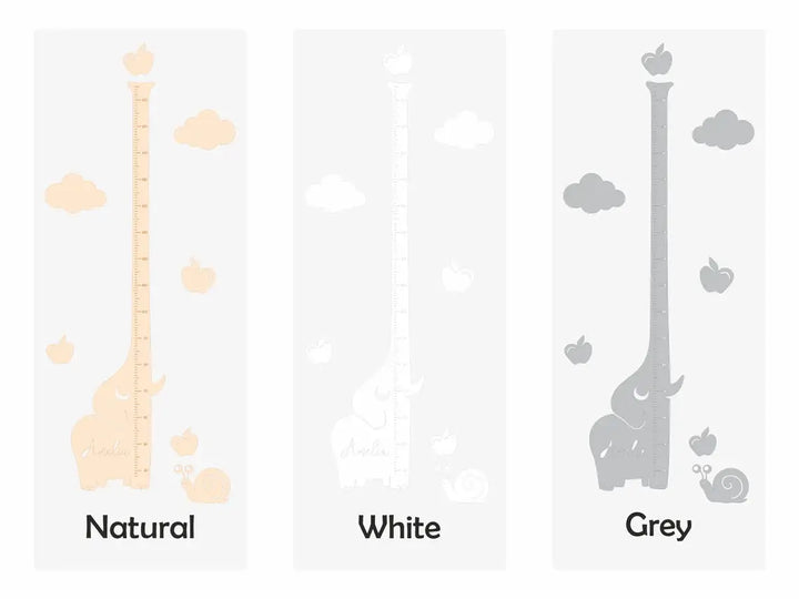 Tableau de croissance d'éléphant en bois personnalisé