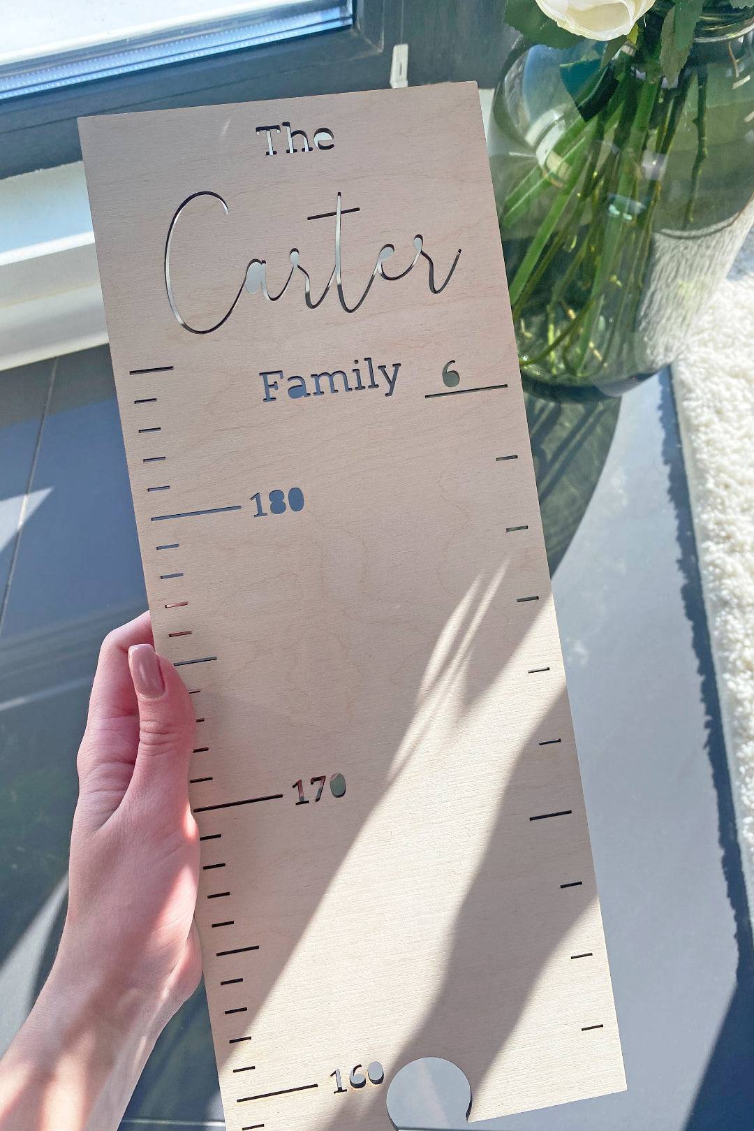 Personalized Wooden Growth Chart Kids Room Decor
