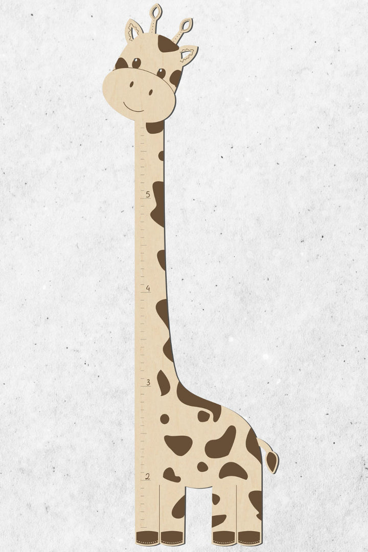 Wooden Giraffe Growth Chart for Kids