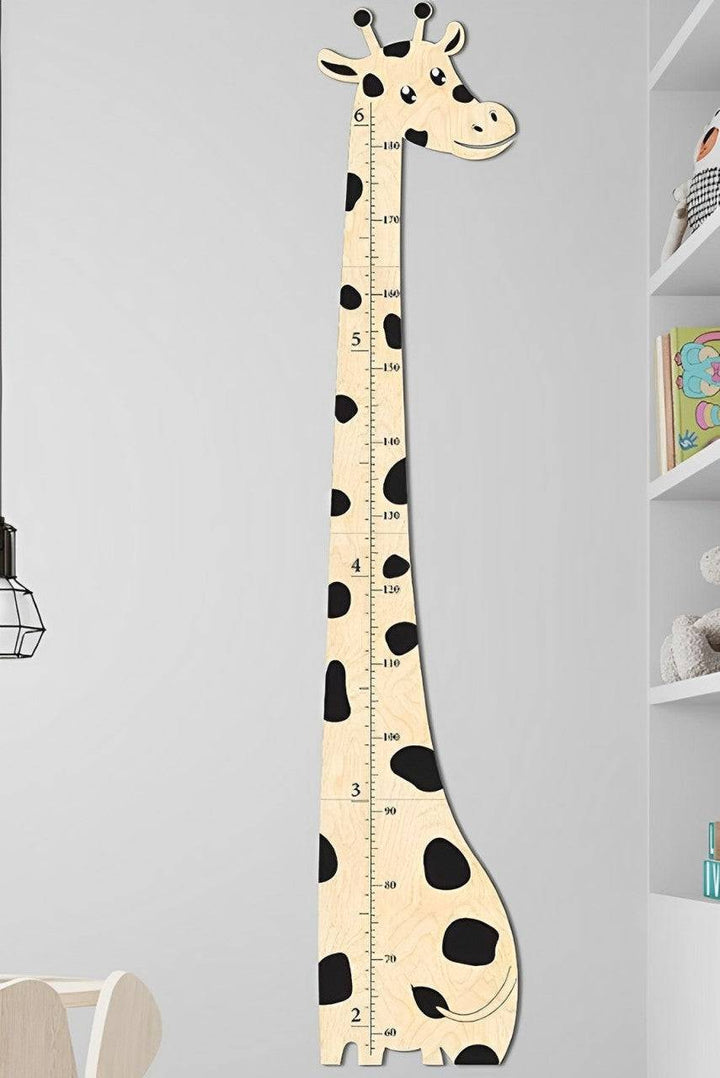 Wooden Giraffe Growth Chart Height Ruler for Kids - By Woodbests