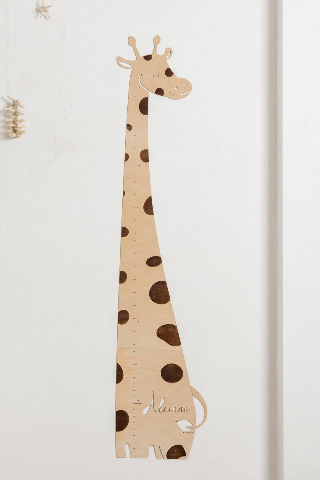 Personalized Wooden Giraffe Growth Chart Nursery Decor
