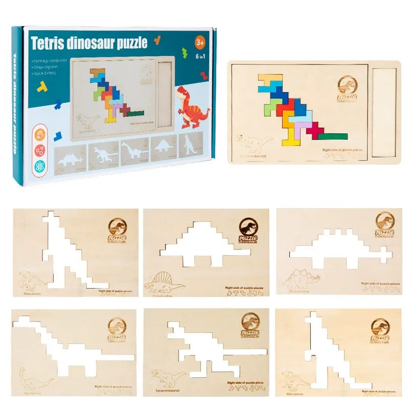 Wooden Tetris Space Block Puzzle Game