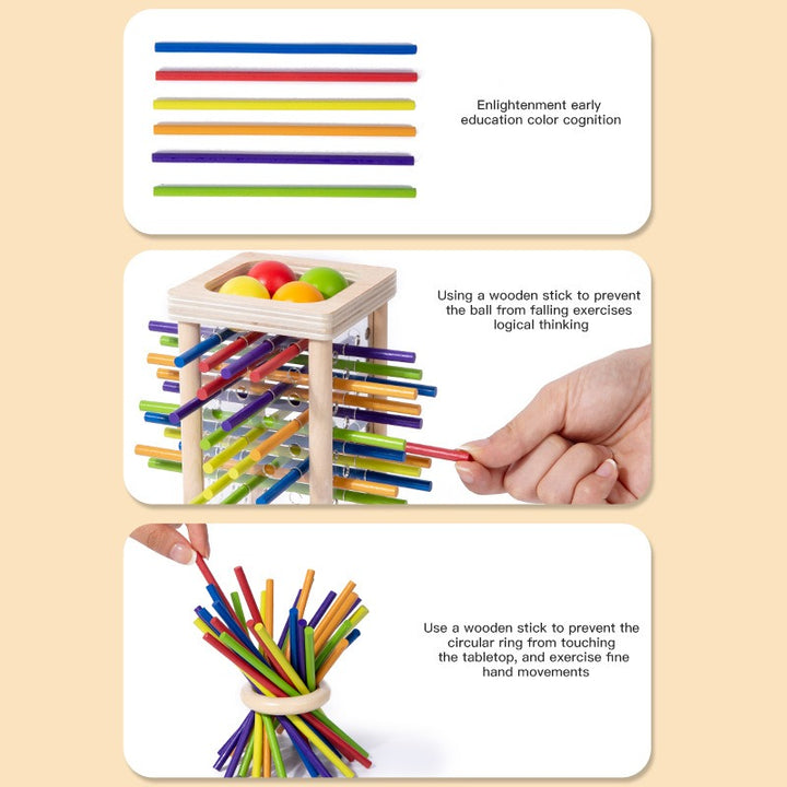 Wooden Children's Educational Balance Stick Toy