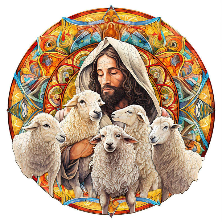 Jesus Shepherd Wooden Jigsaw Puzzle