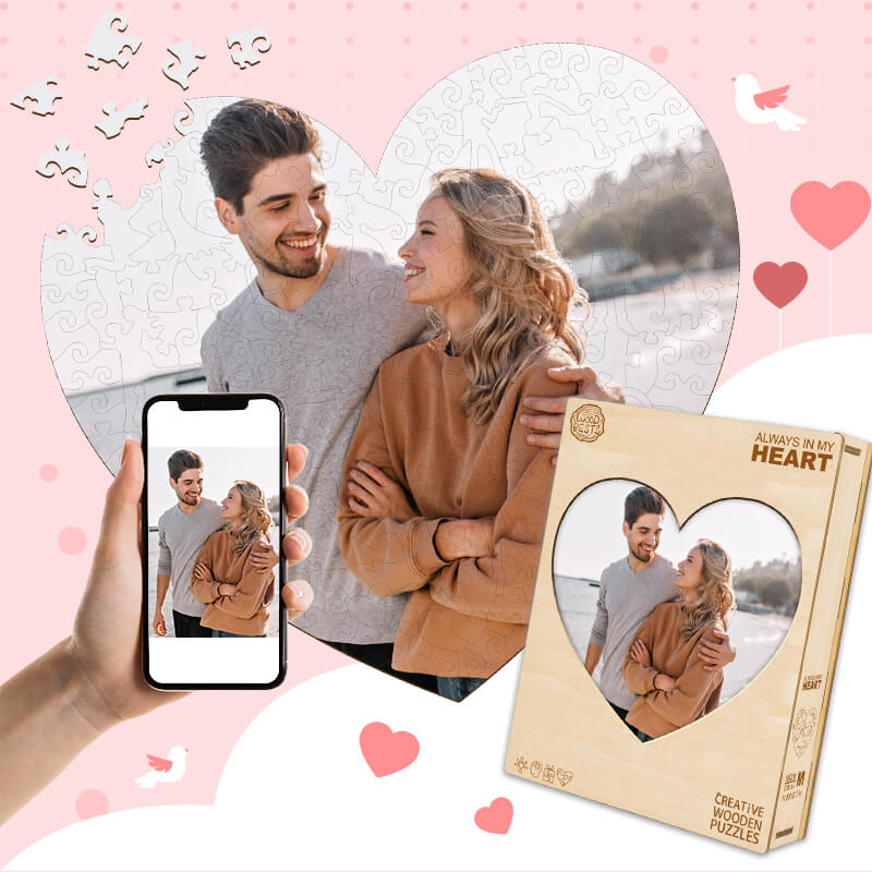 Personalized Photo Wooden Puzzle In Different Shapes and Themes