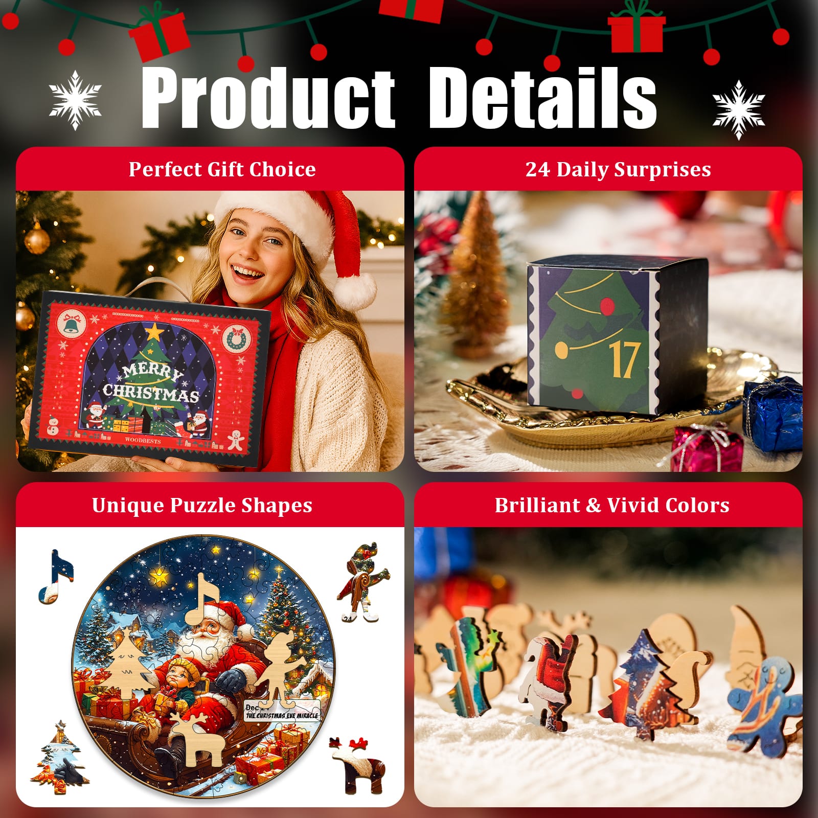 Christmas Wooden Puzzles & Unique Xmas Gifts – Holiday Toys