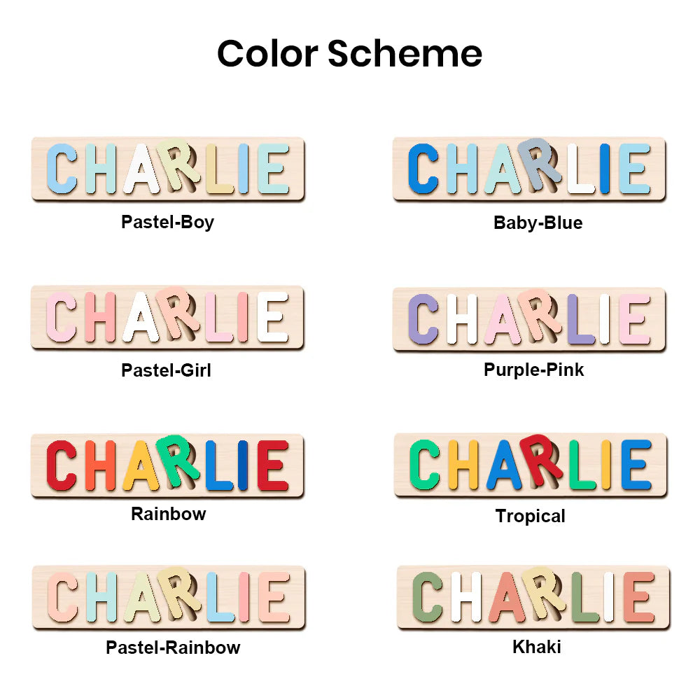Personalized Wooden Baby Name Puzzle