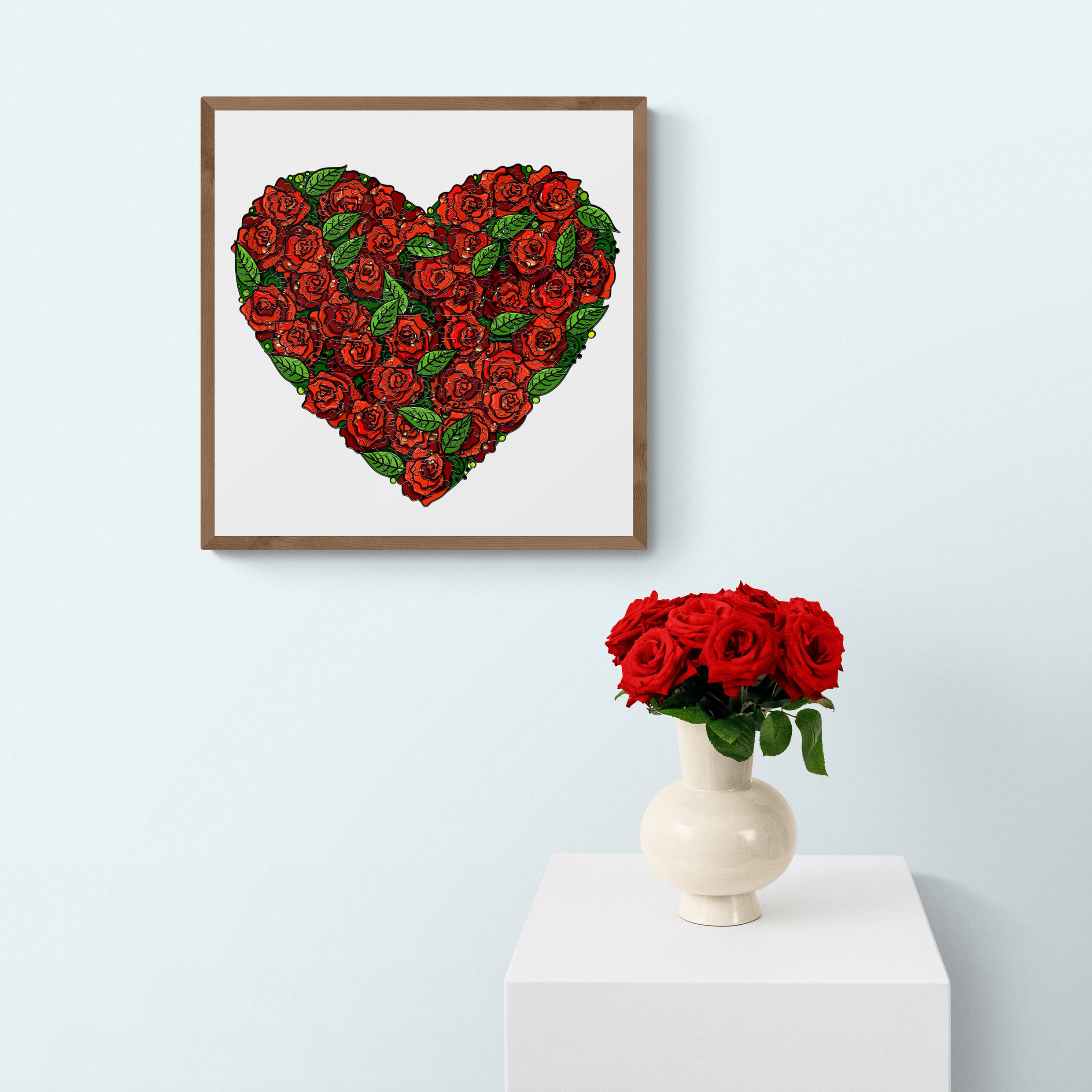 Love Roses Wooden Jigsaw Puzzle