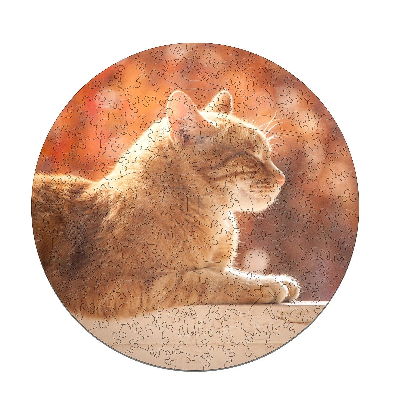 Personalized Animal Cat Lover Photo Wooden Puzzles