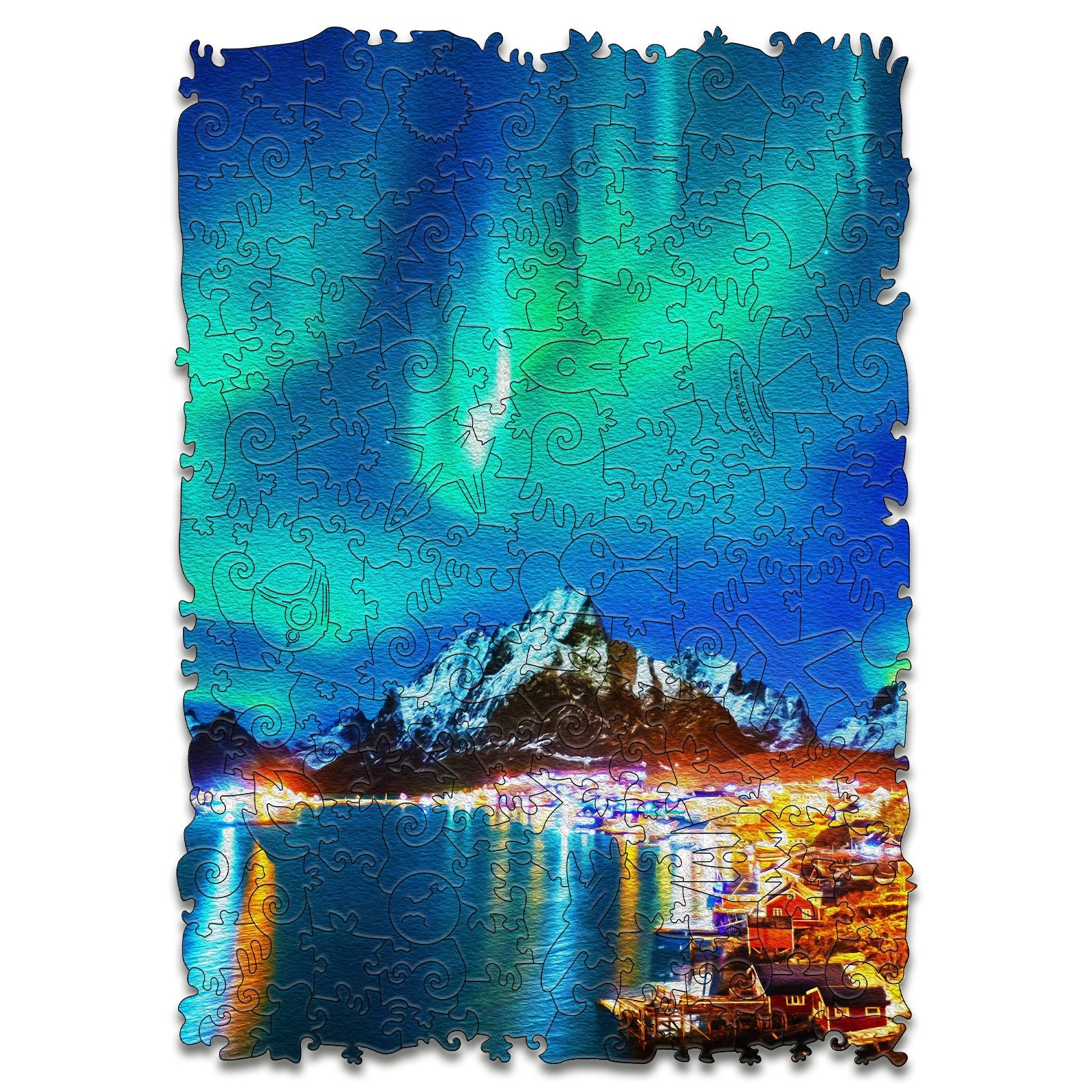 The Night Of Aurora Wooden Jigsaw Puzzle