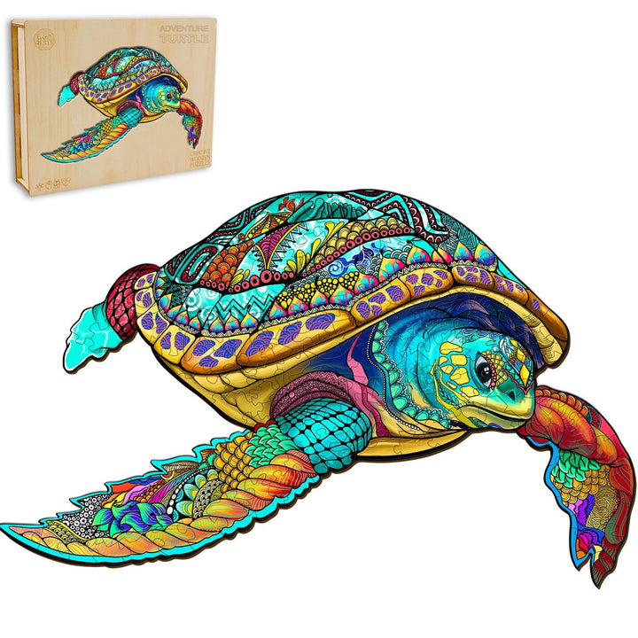 Adventure Turtle Wooden Jigsaw Puzzle