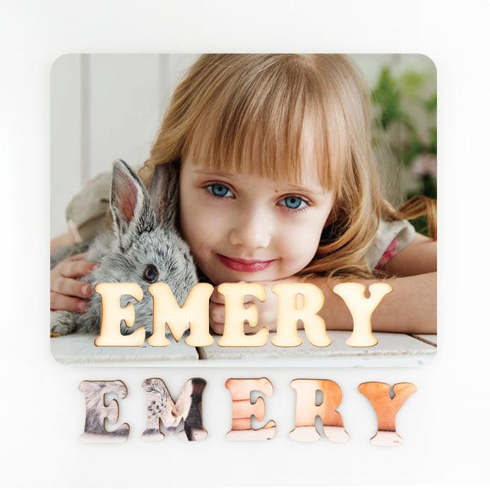 Personalized Family Photo & Name Jigsaw Puzzle