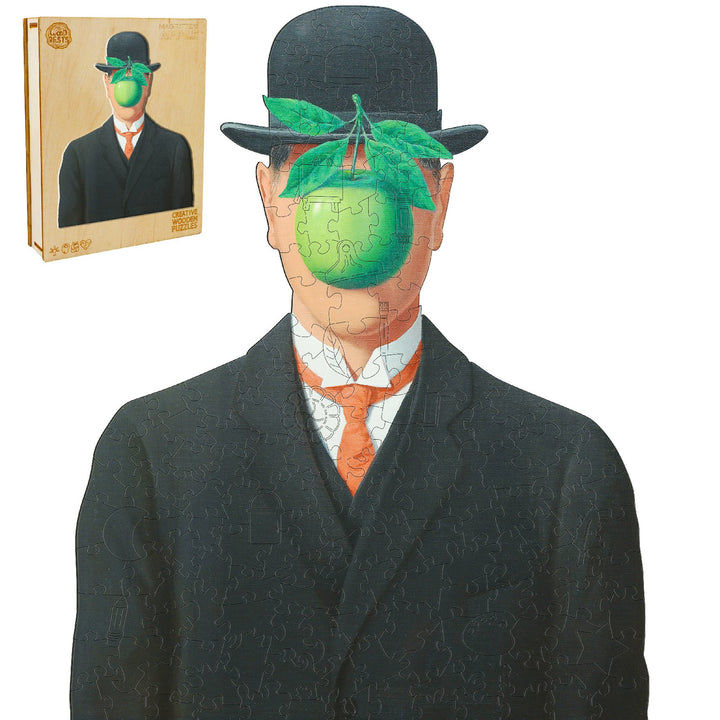 Magritte's Apple Wooden Jigsaw Puzzle
