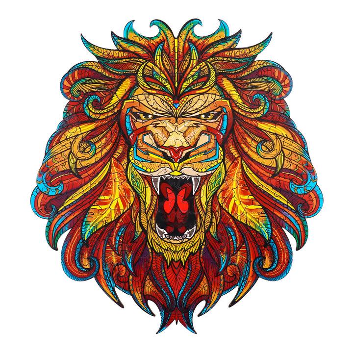 Stately Lion Wooden Jigsaw Puzzle
