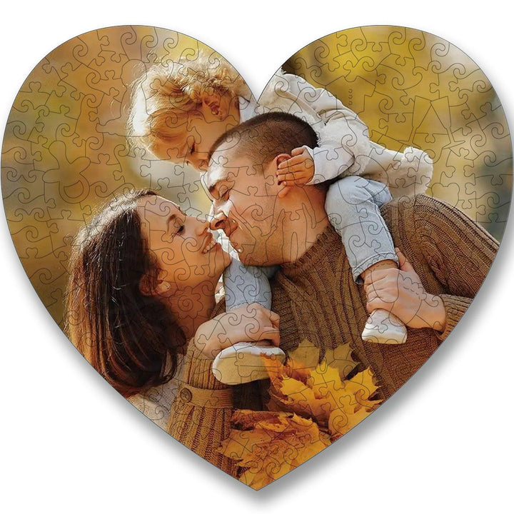 Family Portrait Personalized Photo Puzzles - Woodbests