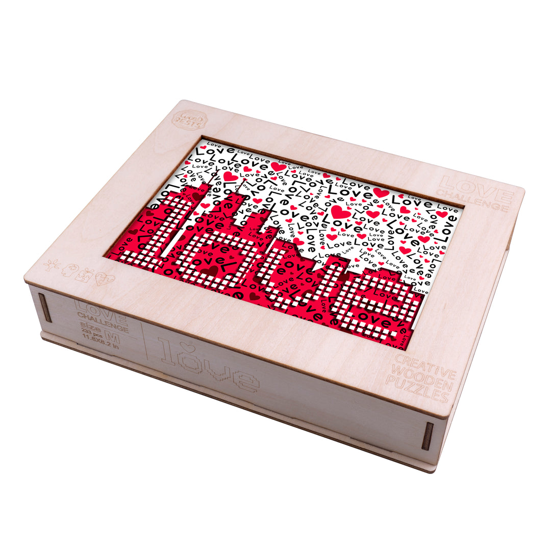 Love Challenge Wooden Jigsaw Puzzle - Woodbests