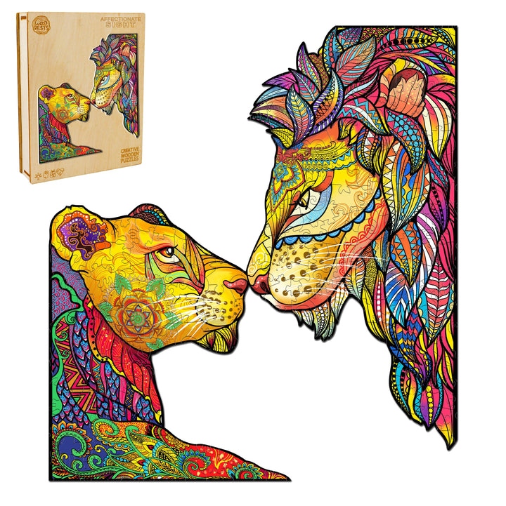 Affectionate Sight Wooden Jigsaw Puzzle