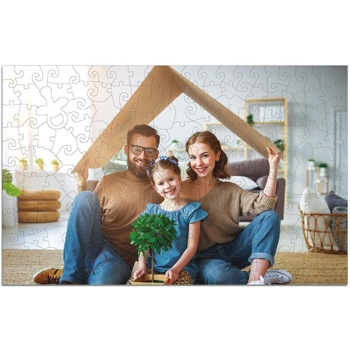 Personalized Family&Happiness Photo Wooden Puzzle - Woodbests