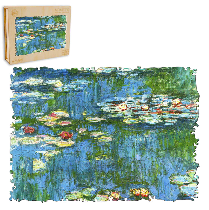 Monet's Water Lilies-2 Wooden Jigsaw Puzzle
