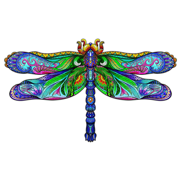 Large Dragonfly Wooden Jigsaw Puzzle-Woodbests