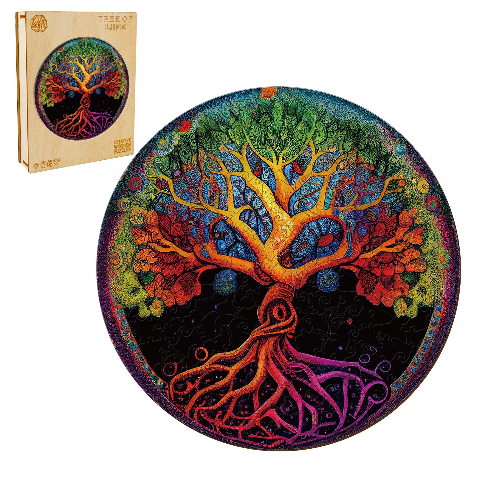 Tree of Life-3 Wooden Jigsaw Puzzle