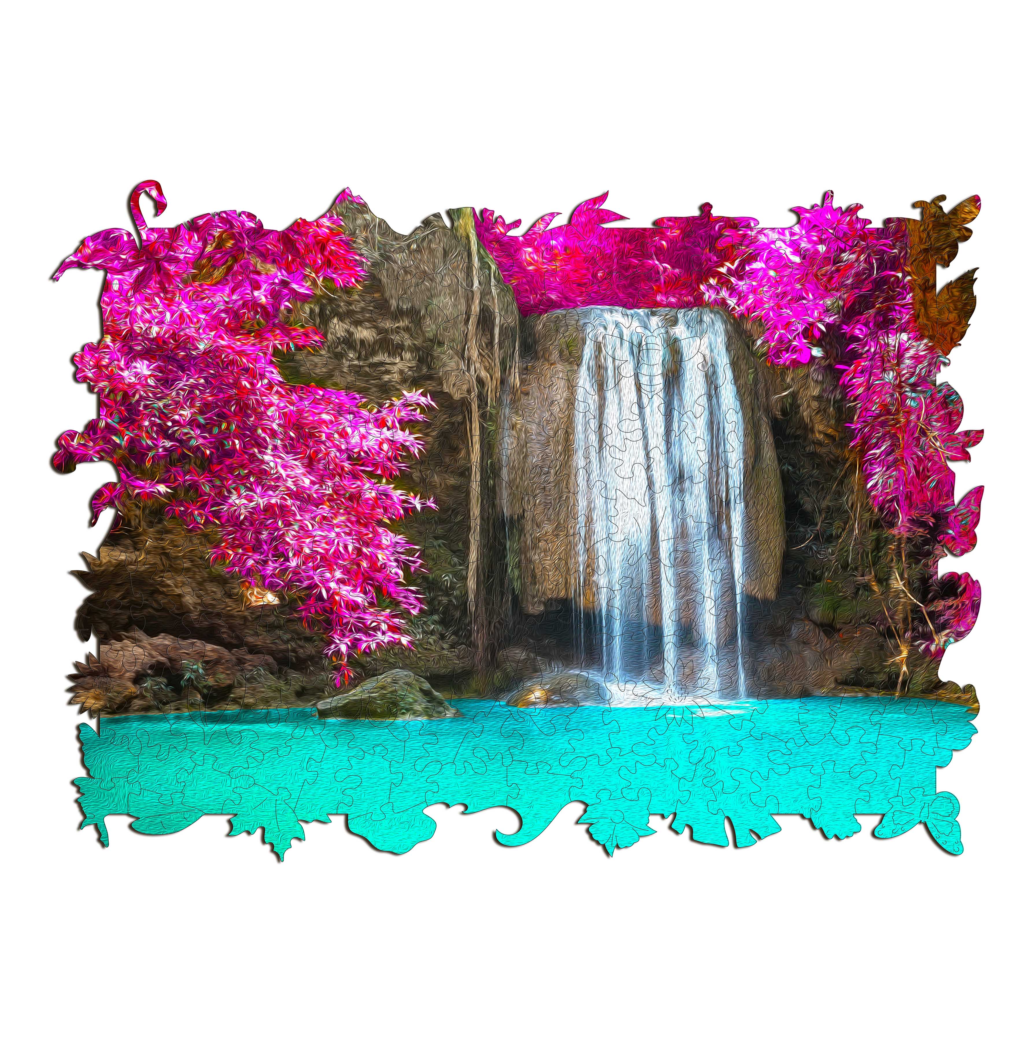 Erawan Waterfall Wooden Jigsaw Puzzle