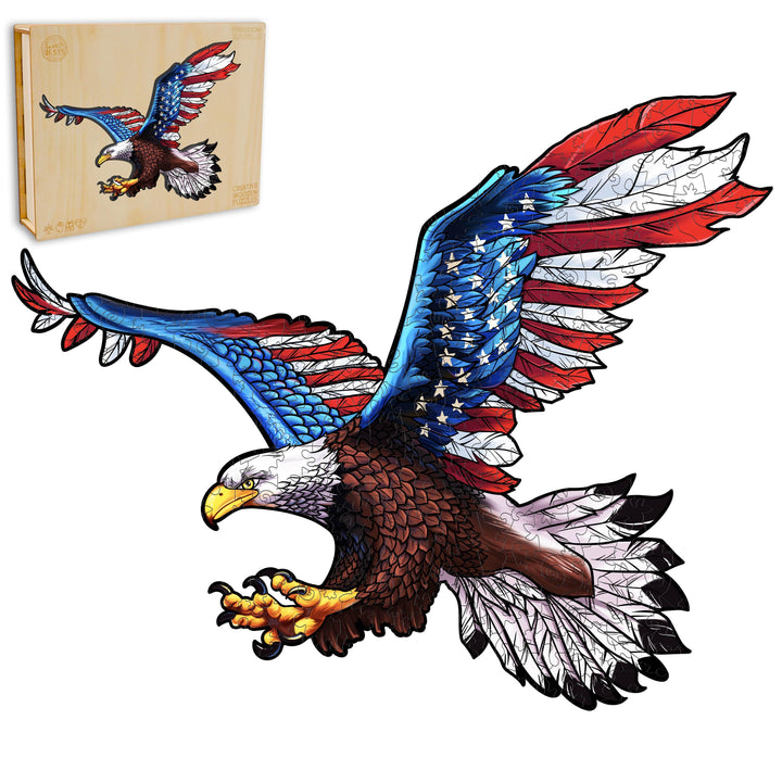 Free Eagle Wooden Jigsaw Puzzle - Woodbests