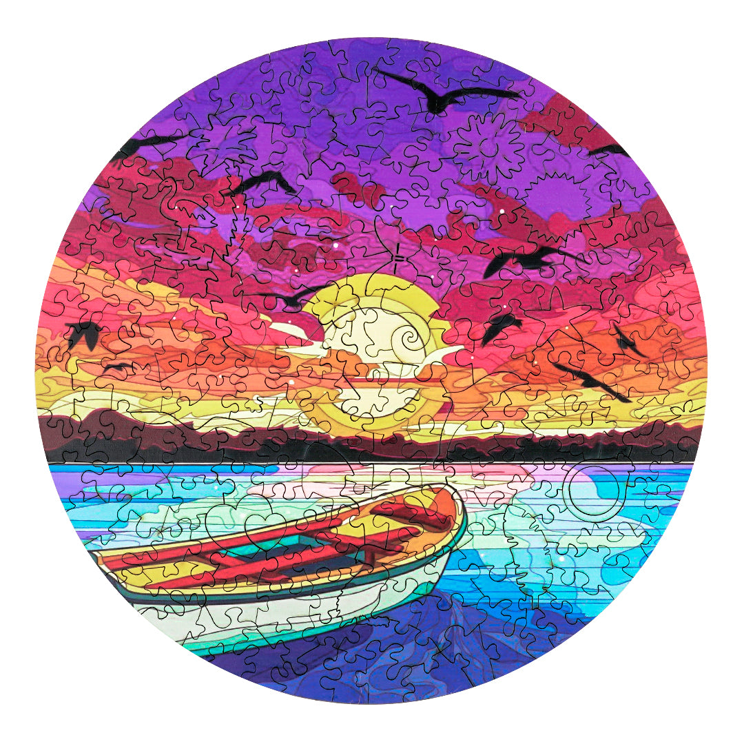 Sunset Wooden Jigsaw Puzzle - Woodbests