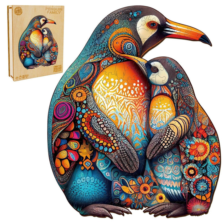 Penguin Family Wooden Jigsaw Puzzle
