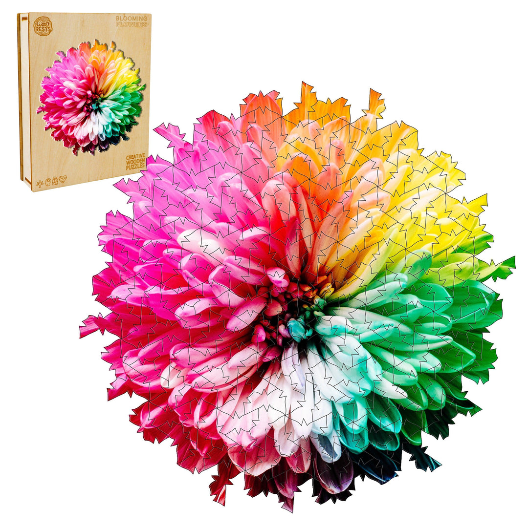 Blooming Flowers Wooden Jigsaw Puzzle